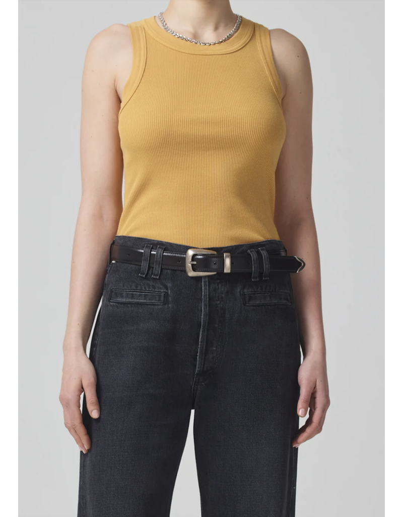 CITIZENS OF HUMANITY ISABEL RIB TANK IN MARIGOLD