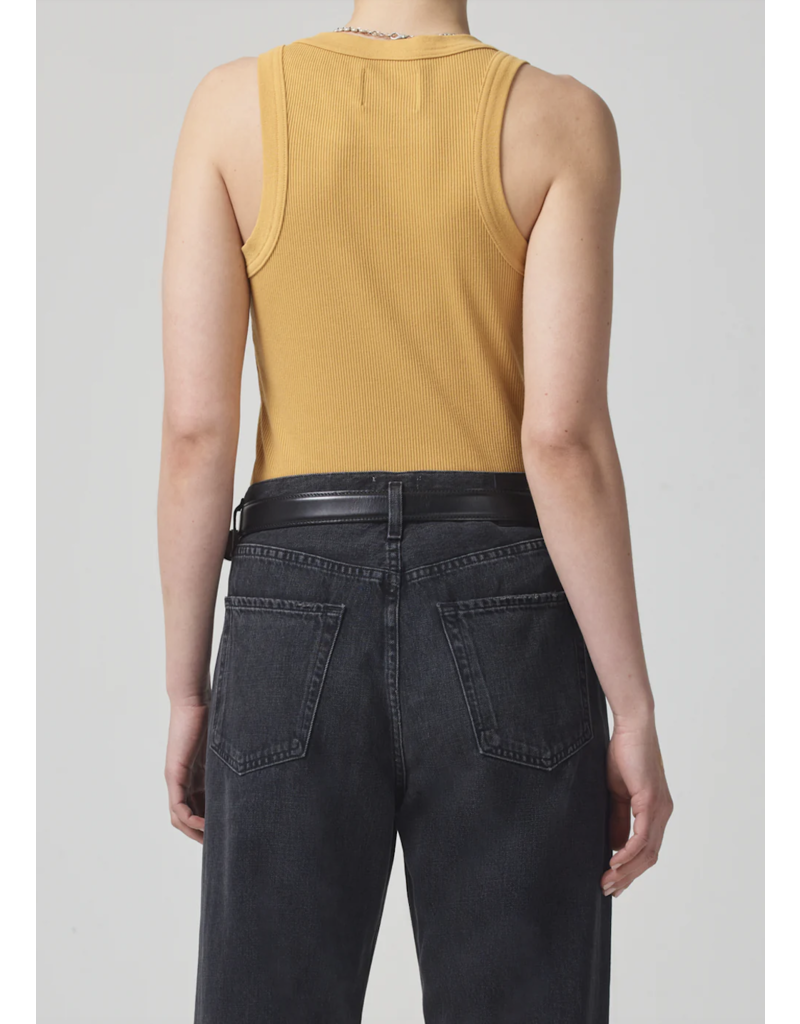 CITIZENS OF HUMANITY ISABEL RIB TANK IN MARIGOLD