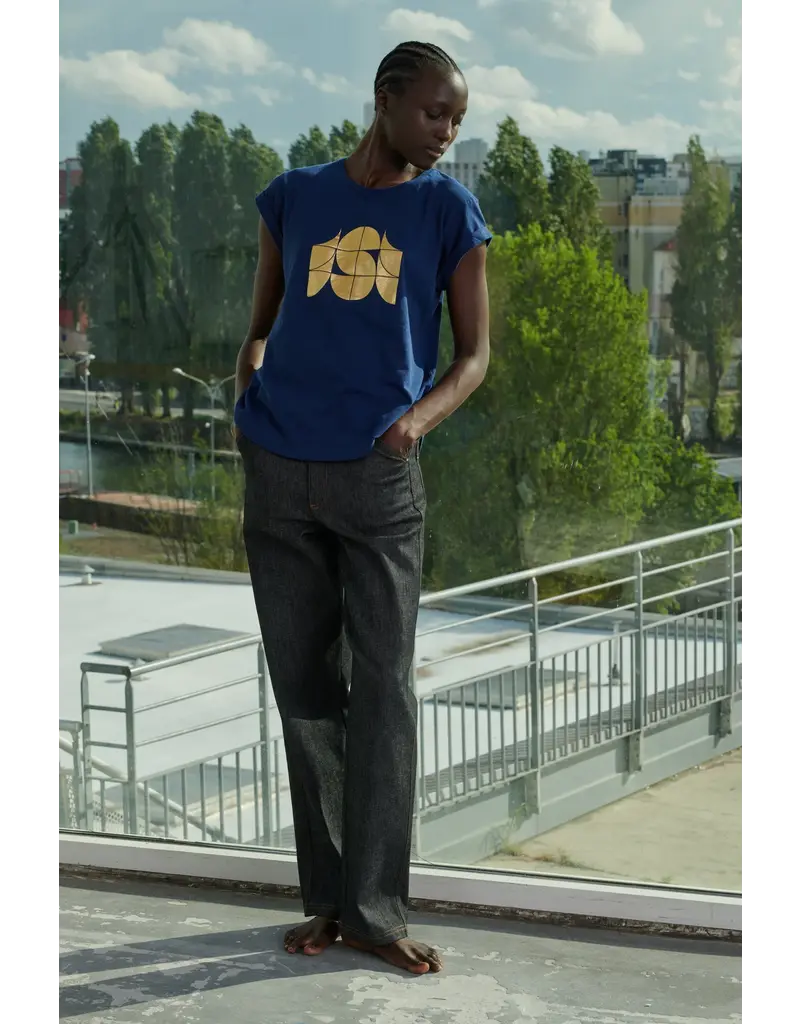 SOEUR VALENTIN TEE SHIRT IN NAVY