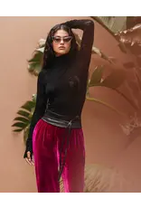 MES DEMOISELLES TERRO PANTS IN FUCACCIA