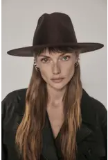 JANESSA LEONÉ SABINA HAT IN BURGUNDY