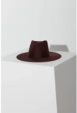 JANESSA LEONÉ SABINA HAT IN BURGUNDY