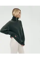 LUXE CASHMERE TURTLENECK TUNIC IN OLIVE