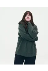 LUXE CASHMERE TURTLENECK TUNIC IN OLIVE