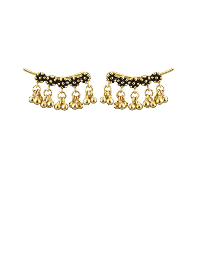 NO. 455 EARRINGS IN ANTIQUE GOLD