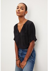 VELVET BY GRAHAM & SPENCER CALISSA BLOUSE IN BLACK