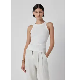 VELVET BY GRAHAM & SPENCER CRUZ TANK IN WHITE