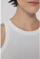 VELVET BY GRAHAM & SPENCER CRUZ TANK IN WHITE