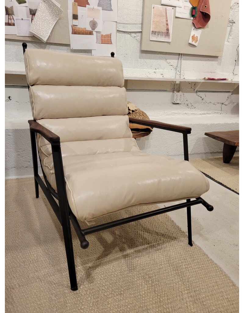 CISCO HOME 30% OFF - DECLAN LEATHER CHAIR (FLOOR SAMPLE)