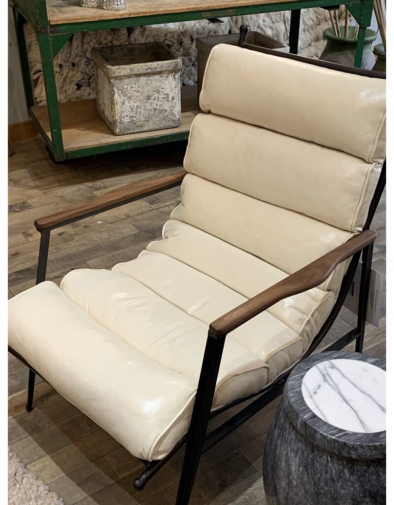 CISCO HOME 30% OFF - DECLAN LEATHER CHAIR (FLOOR SAMPLE)