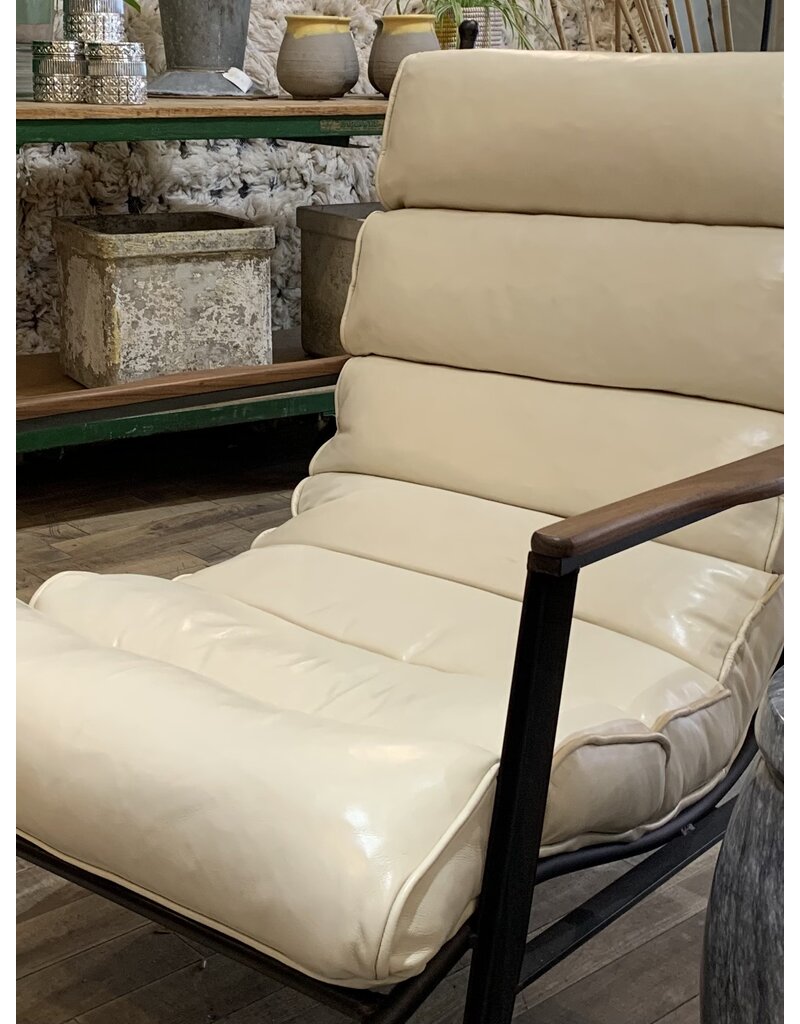 CISCO HOME 30% OFF - DECLAN LEATHER CHAIR (FLOOR SAMPLE)