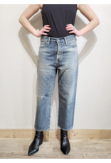 CHIMALA SALVAGED DENIM WIDE TAPERED CUT