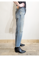 CHIMALA SALVAGED DENIM WIDE TAPERED CUT