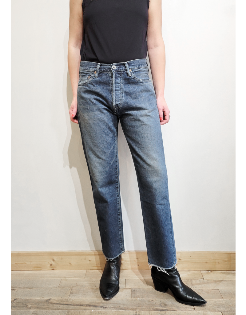 CHIMALA SALVAGED DENIM NARROW TAPERED CUT