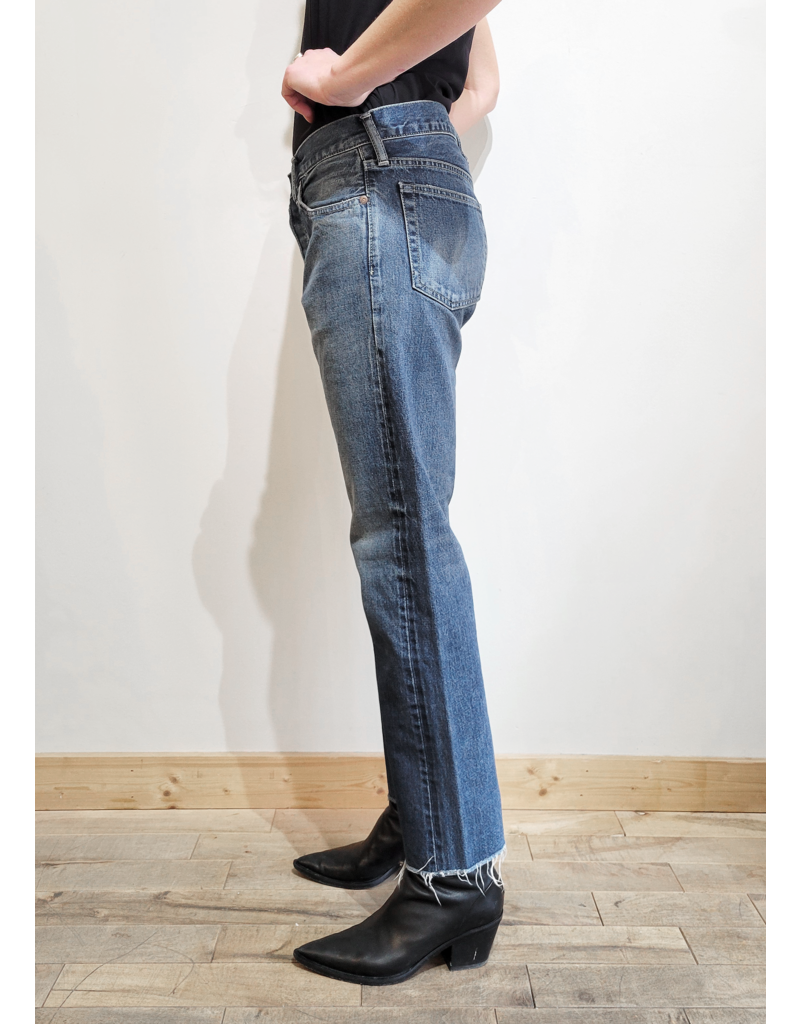 CHIMALA SALVAGED DENIM NARROW TAPERED CUT