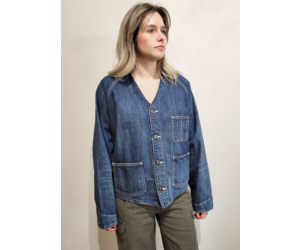 ジャケット・アウター chimala | KNIT DENIM STANDCOLLAR JACKET chimala KNIT DENIM STANDCOLLAR JACKET