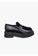 HALMANERA NETA SHEARLING LOAFER OLD BLACK