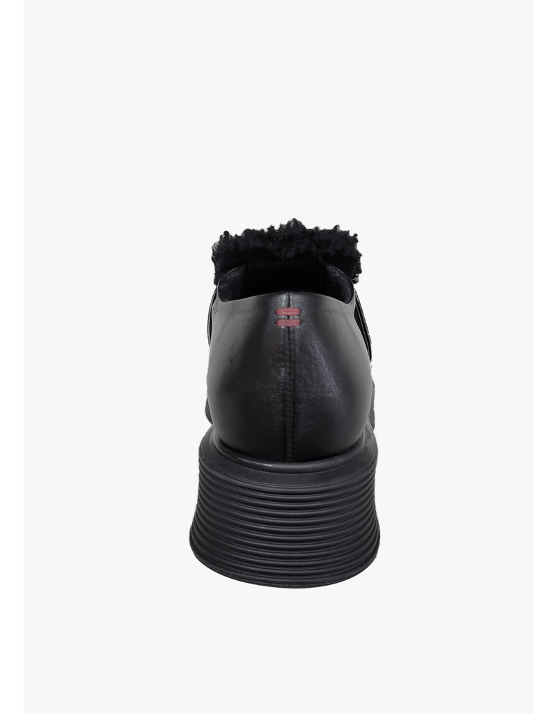 HALMANERA NETA SHEARLING LOAFER OLD BLACK