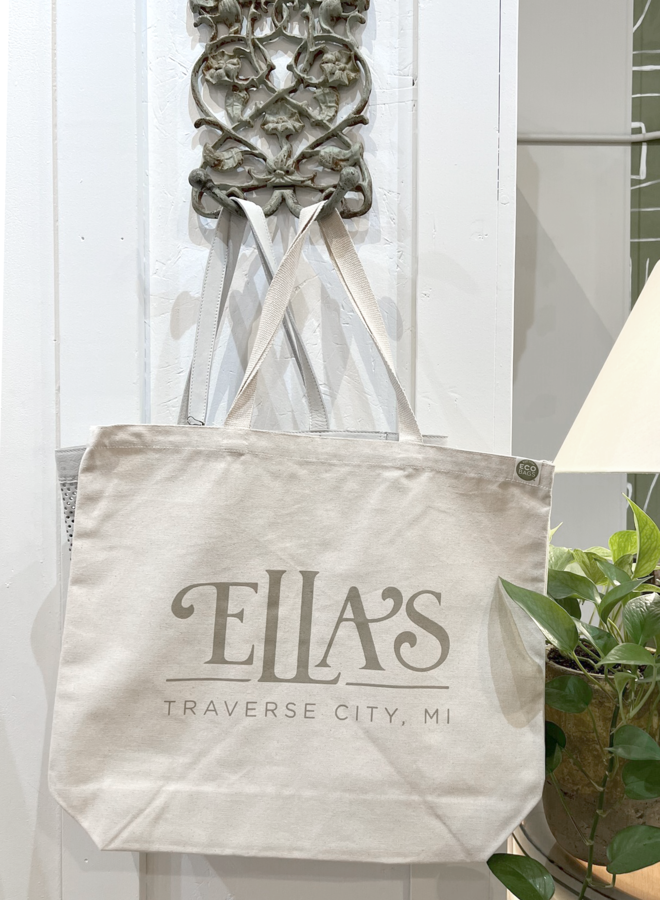 ELLA'S SIGNATURE RECYCLED CANVAS TOTE