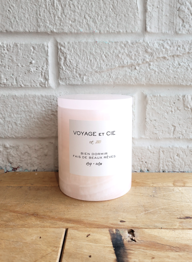 BIEN DORMIR SLEEP & RELAX 14 OZ. PINK ITALIAN ONYX CANDLE