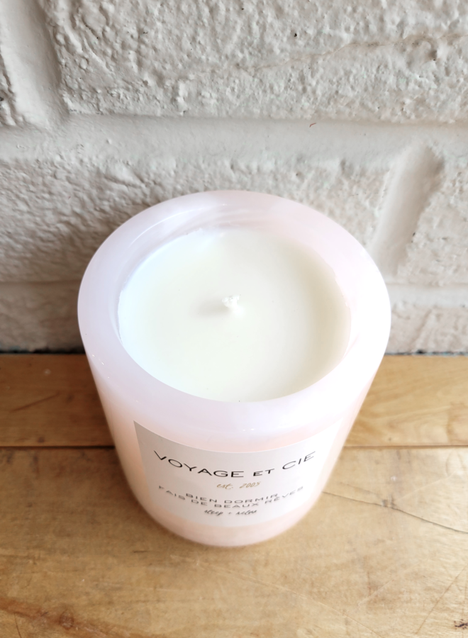 BIEN DORMIR SLEEP & RELAX 14 OZ. PINK ITALIAN ONYX CANDLE