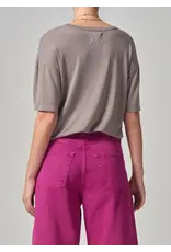 CITIZENS OF HUMANITY ELISABETTA RELAXED TEE IN TAUPE