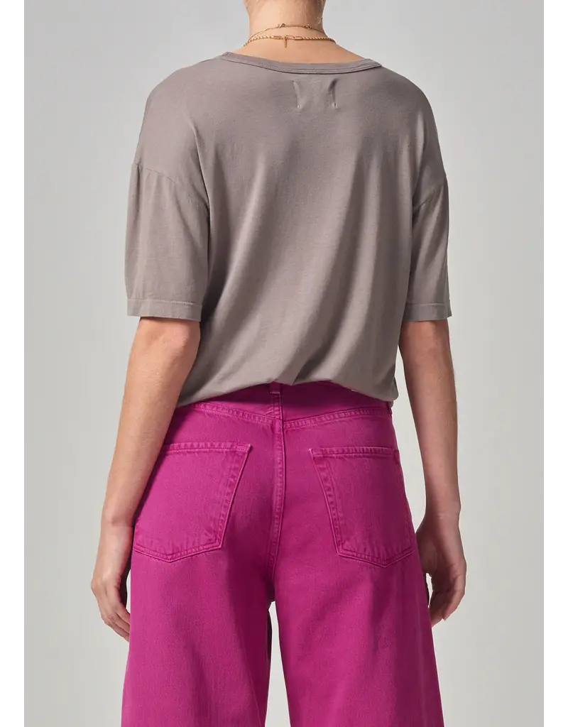 CITIZENS OF HUMANITY ELISABETTA RELAXED TEE IN TAUPE