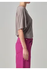 CITIZENS OF HUMANITY ELISABETTA RELAXED TEE IN TAUPE