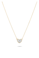 ADINA REYTER SUPER TINY PAVÉ FOLDED HEART NECKLACE