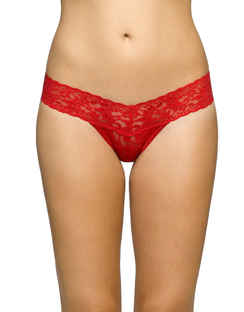 SIGNATURE LACE LOWRISE THONG IN VARIETY