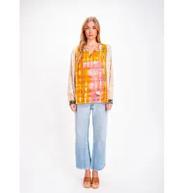 V.DE. VINSTER TIE AND DYE BLOUSE IN PINK