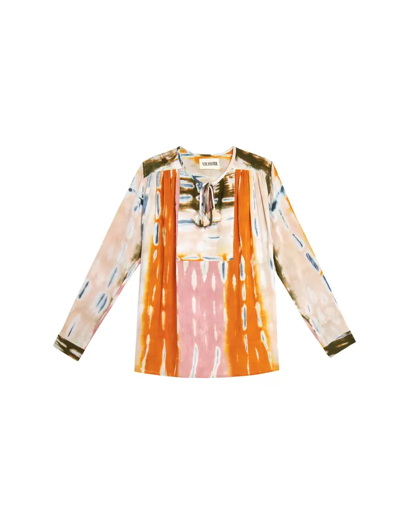 V.DE. VINSTER TIE AND DYE BLOUSE IN PINK