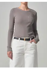 CITIZENS OF HUMANITY ANJA TOP IN TAUPE