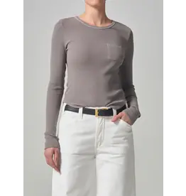 CITIZENS OF HUMANITY ANJA TOP IN TAUPE