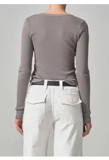 CITIZENS OF HUMANITY ANJA TOP IN TAUPE