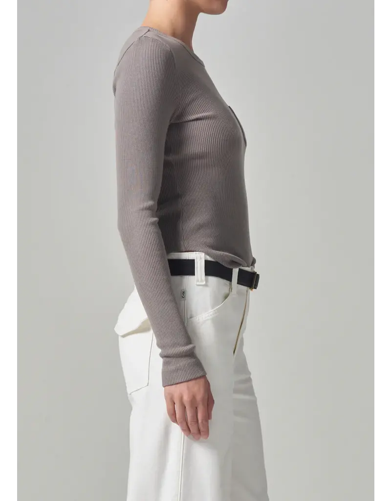 CITIZENS OF HUMANITY ANJA TOP IN TAUPE