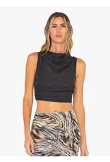 JUST BEE QUEEN ADELINE TOP IN BLACK
