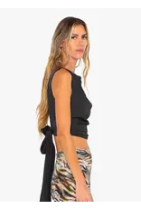 JUST BEE QUEEN ADELINE TOP IN BLACK