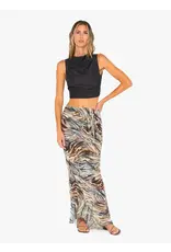 JUST BEE QUEEN ADELINE TOP IN BLACK