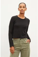 VELVET BY GRAHAM & SPENCER KARA TOP IN BLACK VELVET BY GRAHAM & SPENCER KARA TOP IN BLACK