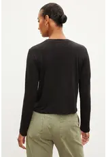 VELVET BY GRAHAM & SPENCER KARA TOP IN BLACK VELVET BY GRAHAM & SPENCER KARA TOP IN BLACK