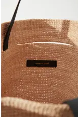 JANESSA LEONÉ TANNER STRAW HANDBAG IN NATURAL