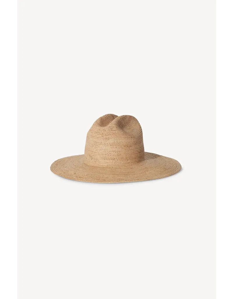 JANESSA LEONÉ CHANDLER RAFFIA FEDORA IN NATURAL