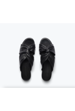 FREDA SALVADOR CARLOTA TWIST SANDAL IN BLACK VEGETABLE CALF