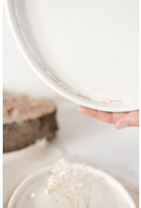 NIIK OPALESCENT RIMMED DINNER PLATES