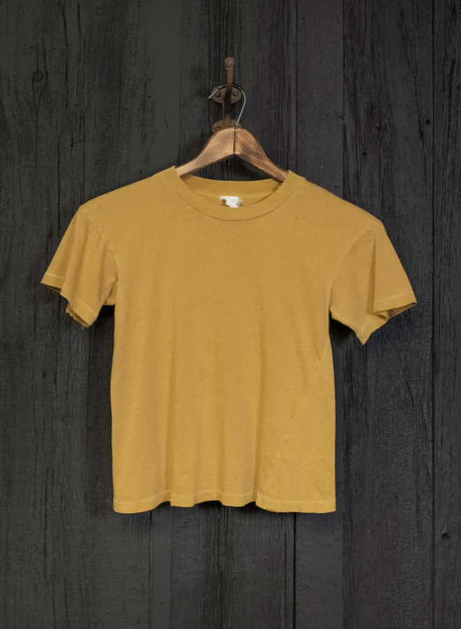 CROPPED HAND DISTRESSED TEE