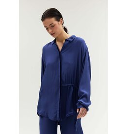 HUMANOID LAINEY BLOUSE IN DARK BLUEBERRY