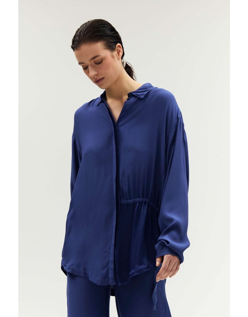 HUMANOID LAINEY BLOUSE IN DARK BLUEBERRY