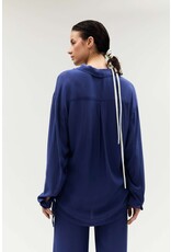 HUMANOID LAINEY BLOUSE IN DARK BLUEBERRY