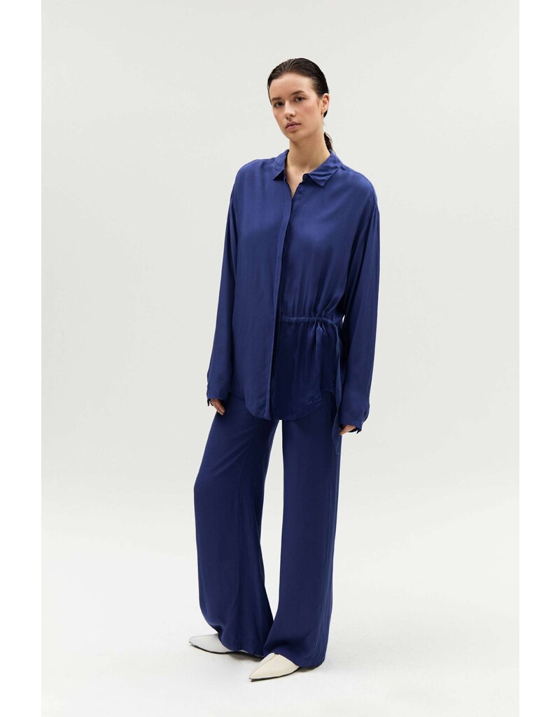 HUMANOID LAINEY BLOUSE IN DARK BLUEBERRY